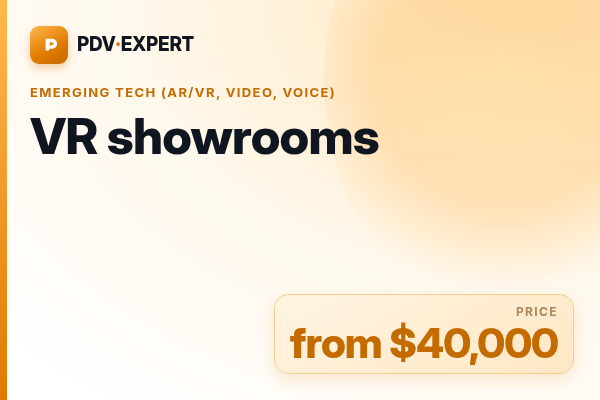 VR showrooms