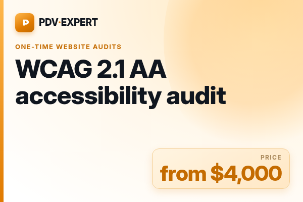 WCAG 2.1 AA accessibility audit