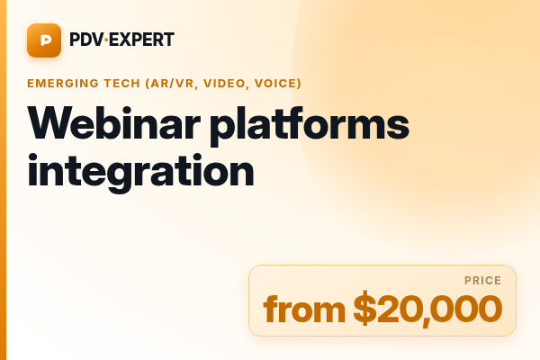 Webinar platforms integration