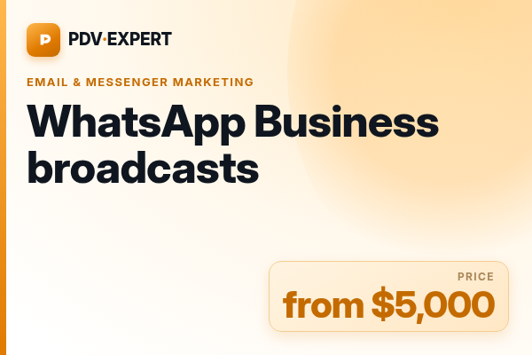 WhatsApp Business broadcasts